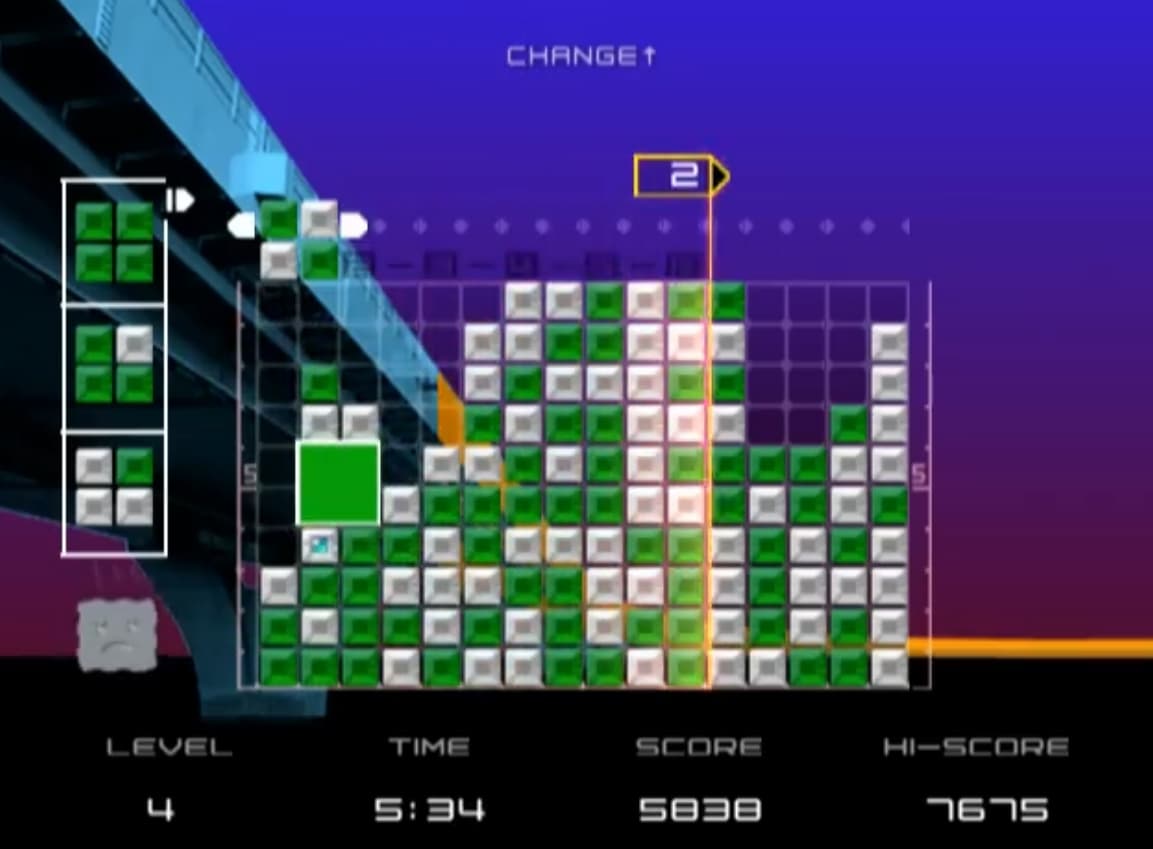 Screenshot de Lumines Plus