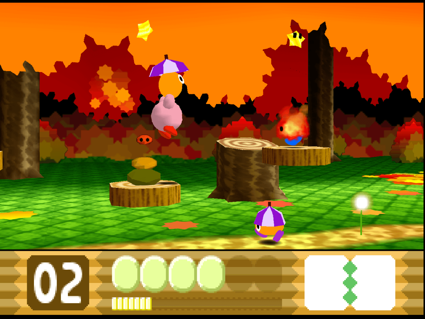 Screenshot de Kirby 64: The Crystal Shards