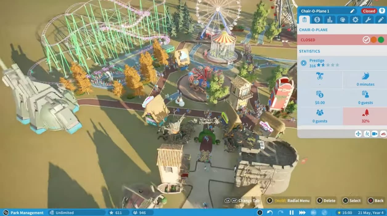 Screenshot de Planet Coaster