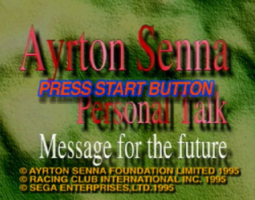 Screenshot de Ayrton Senna Personal Talk: Message for the future