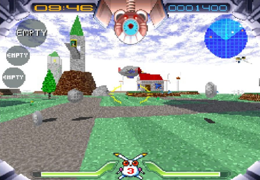 Screenshot de Jumping Flash!