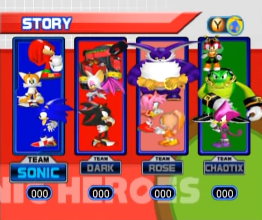 Screenshot de Sonic Heroes