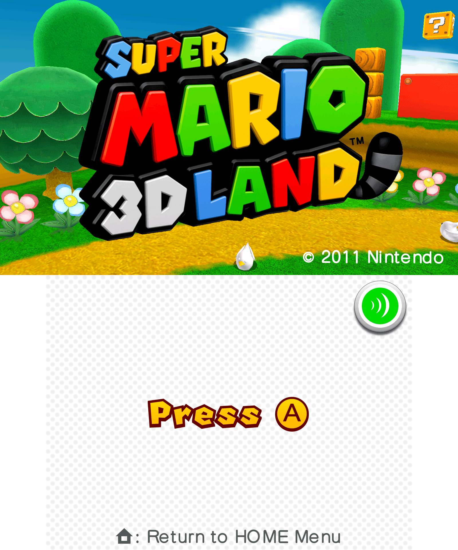Screenshot de Super Mario 3D Land