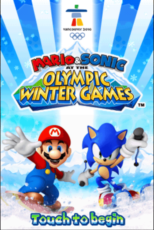 Screenshot de Mario & Sonic at the Olympic Winter Games