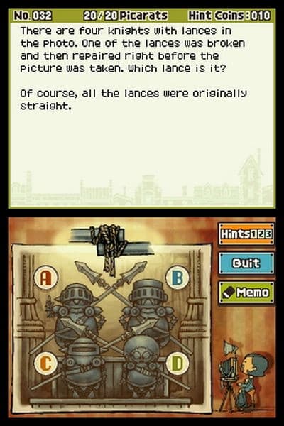 Screenshot de Professeur Layton et le Destin Perdu