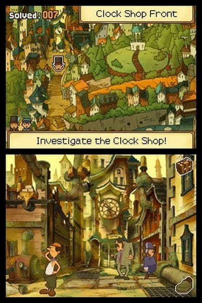 Screenshot de Professeur Layton et le Destin Perdu