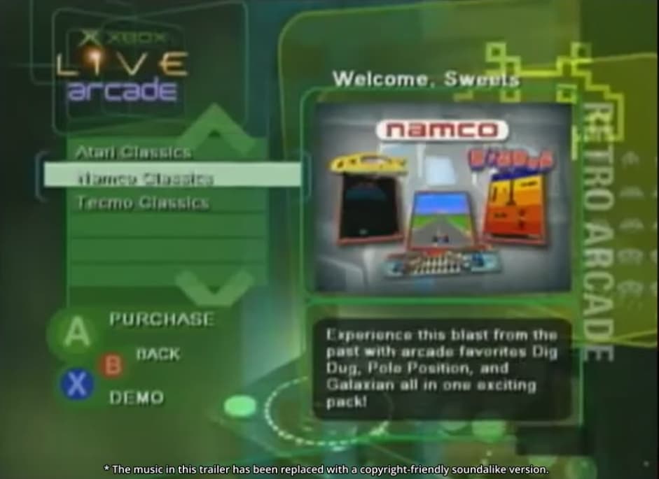 Screenshot de Xbox Live Arcade