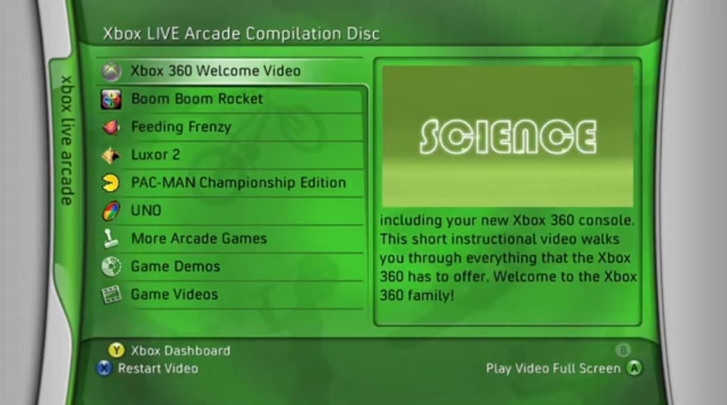 Screenshot de Xbox Live Arcade Compilation Disc