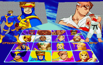 Screenshot de X-Men vs. Street Fighter