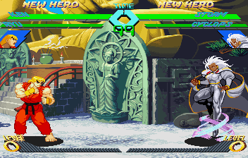 Screenshot de X-Men vs. Street Fighter