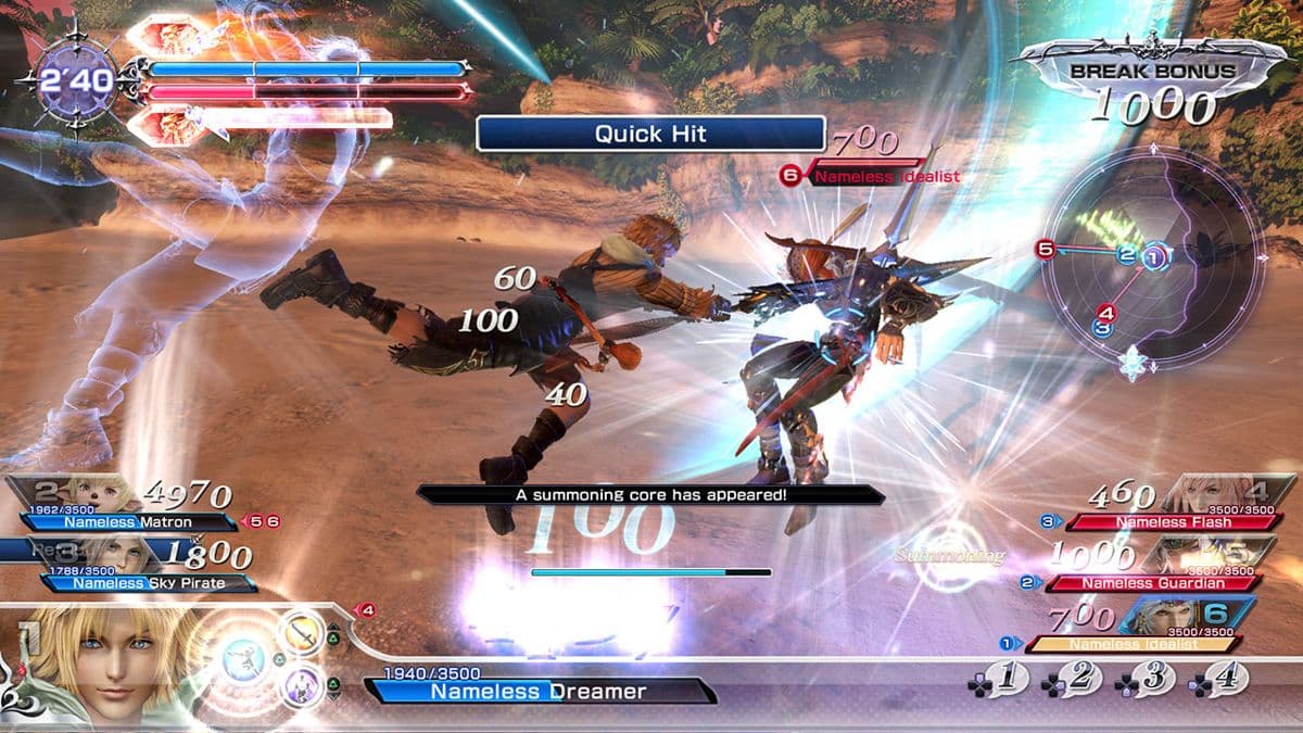 Screenshot de Dissidia Final Fantasy NT