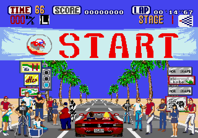 Screenshot de OutRun