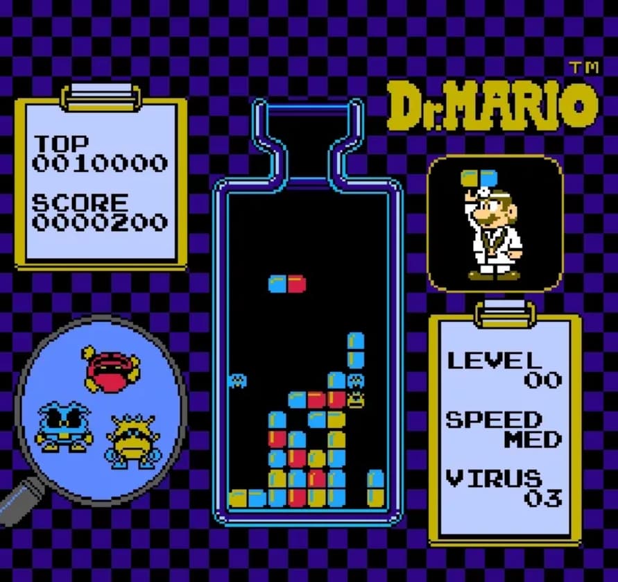 Screenshot de Dr. Mario