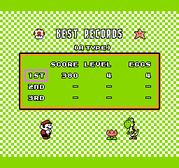 Screenshot de Yoshi no Tamago